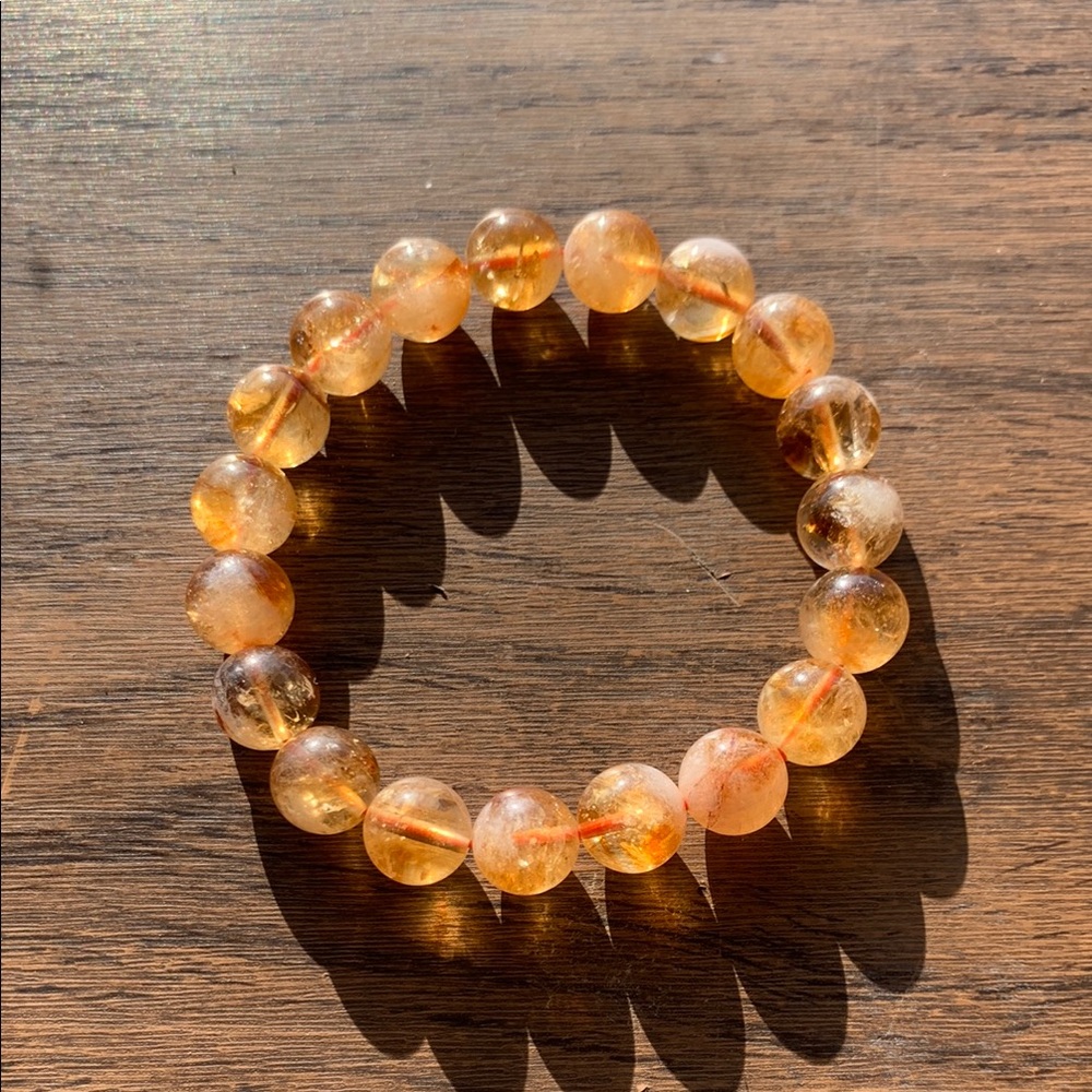 Natural citrine from Brazil handmade Bracelet